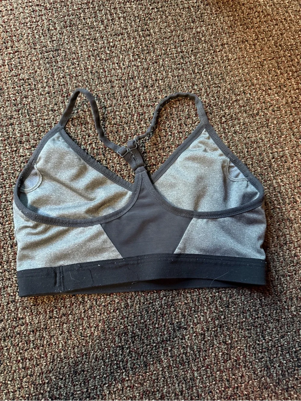 Nike Grey Sports Bra with Black Trim
